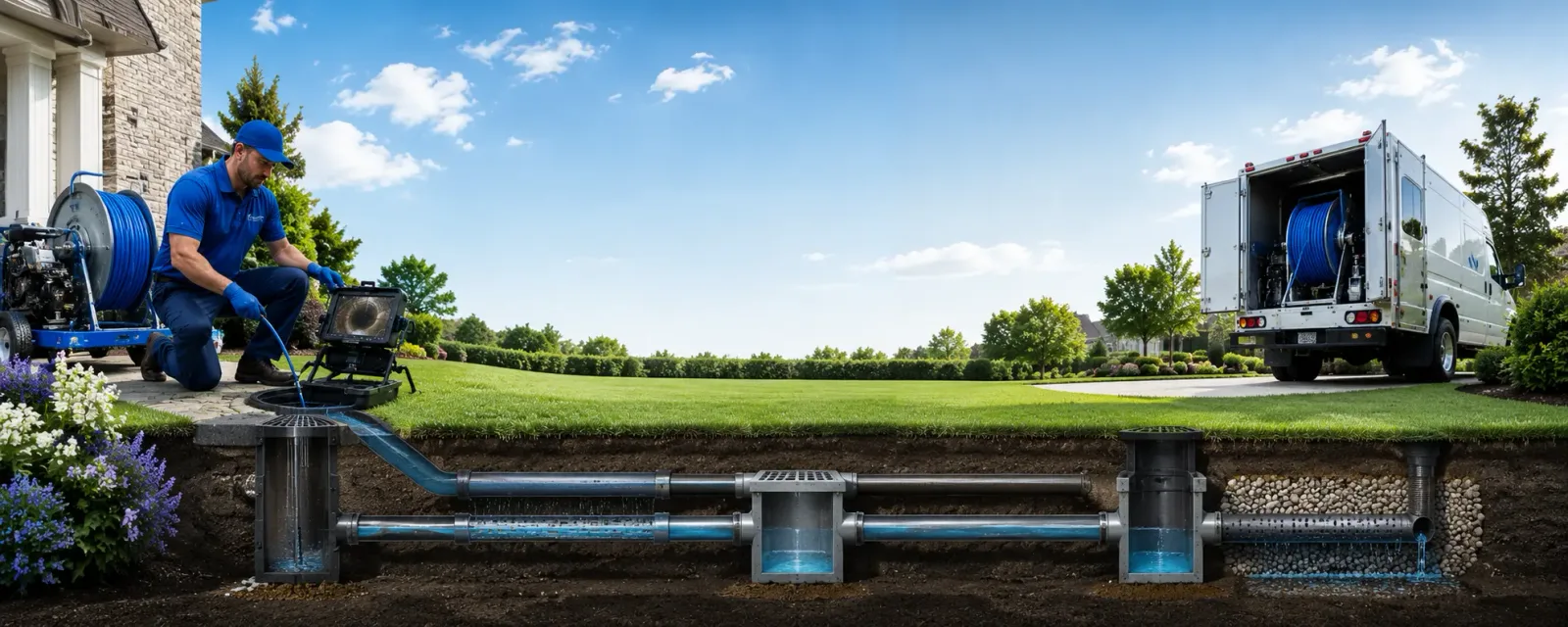 Outdoor drain cleaning information for Aydlett, NC